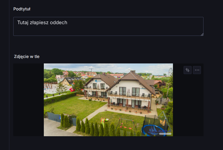 Widok na apartamenty w Jastarni